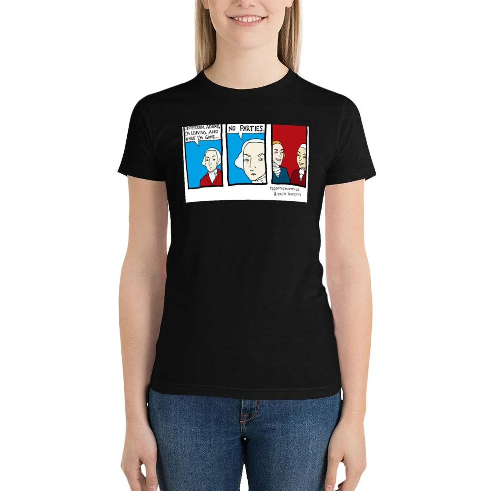 

No Parties T-Shirt hippie clothes cute tops t-shirts for Women graphic tees