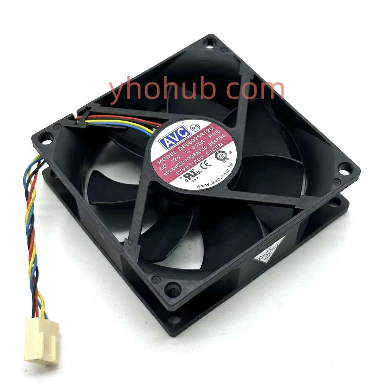

4-проводной вентилятор охлаждения сервера AVC DS08025R12U P195 DC 12 В 0,70 а 80x80x25 мм