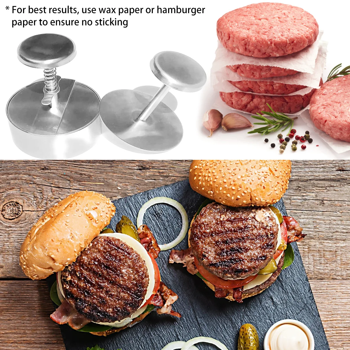 Hamburger Press Hamburger Patty Maker Non-Stick Burger Press For Making Meat Patties And Thin Burgers Kitchen Accessories