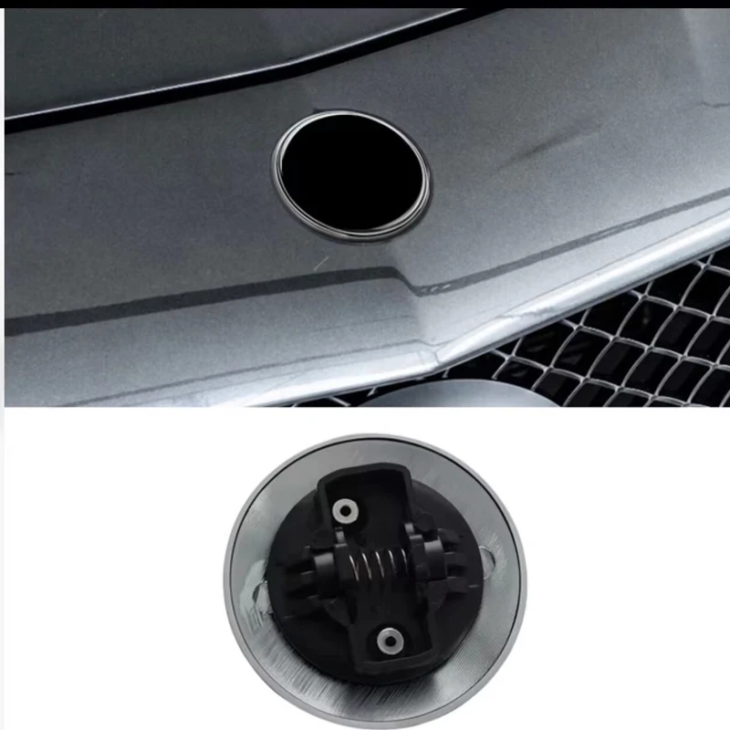 57mm Car Front Emblem Badge Modified Chrome Hood Cover for