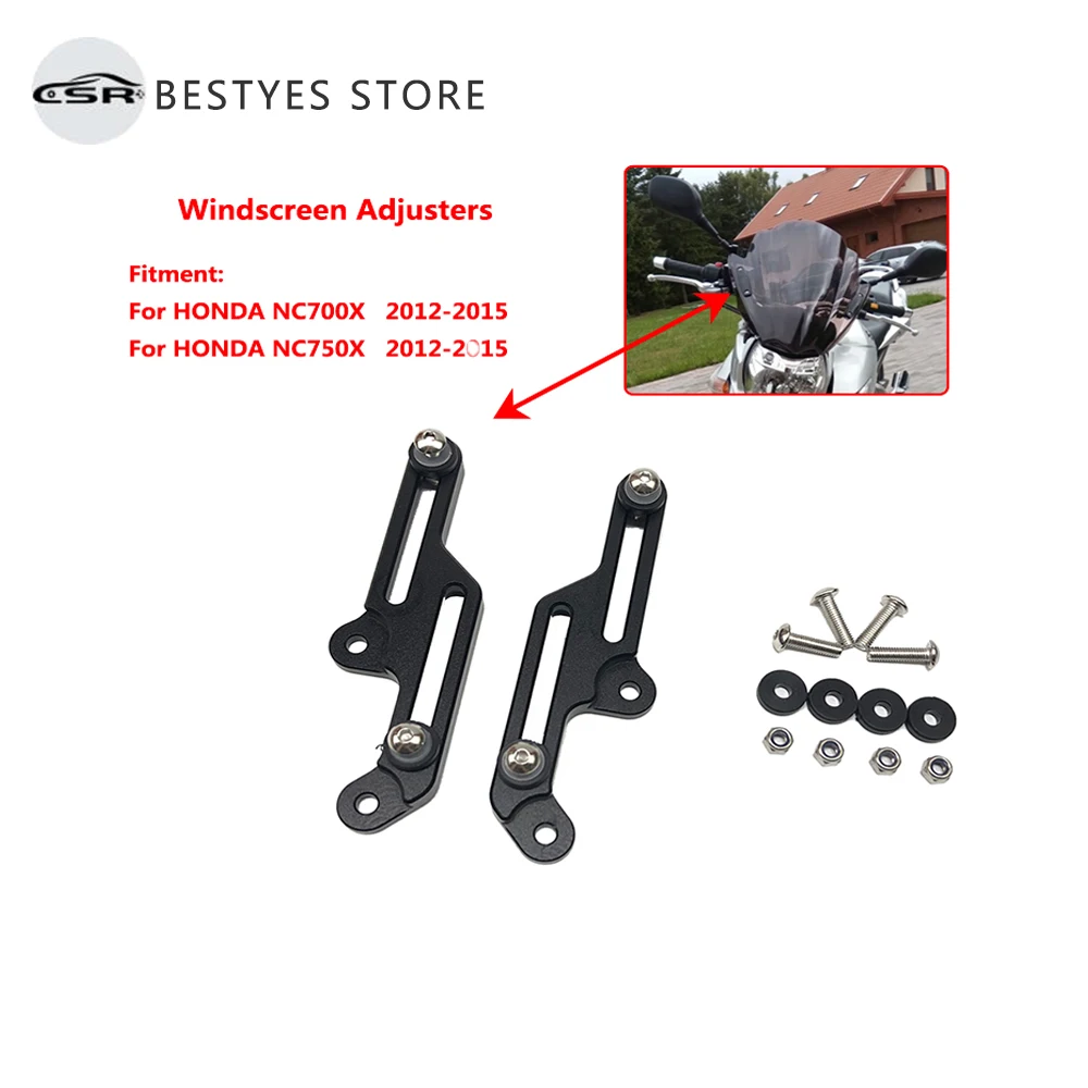 

Motorcycle Windscreen Adjusters Airflow Adjustable Windscreen Wind For HONDA NC700X NC750X NC 700 750 X 2012 2012 2014 2015