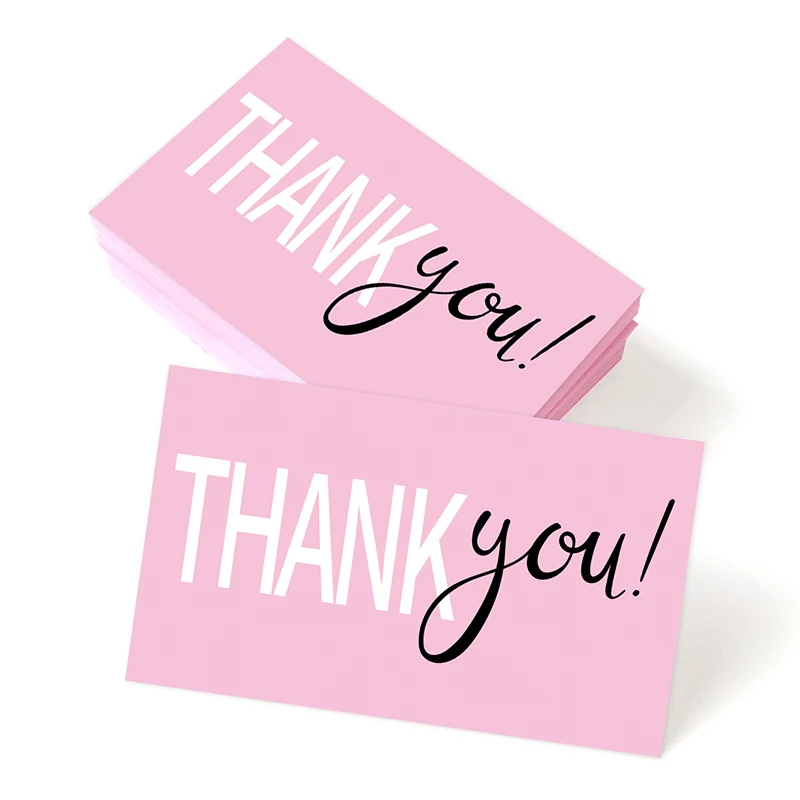 50Pcs Thank You Card,Business Wedding Birthday Party Thank You Cards,Package Gift Decoration Cards,Small Business Supplies
