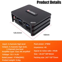 Class AB 4*60W Car Power Amplifier Non-Destructive Installation DSP Car Audio Speaker For Android Large Screen Dedicated Amp - Image 4