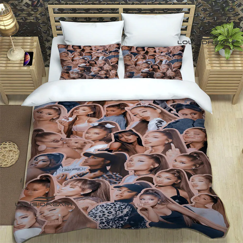 

Singer Ariana grande Bedding Sets exquisite bed supplies set duvet cover bed comforter set bedding set luxury birthday gift