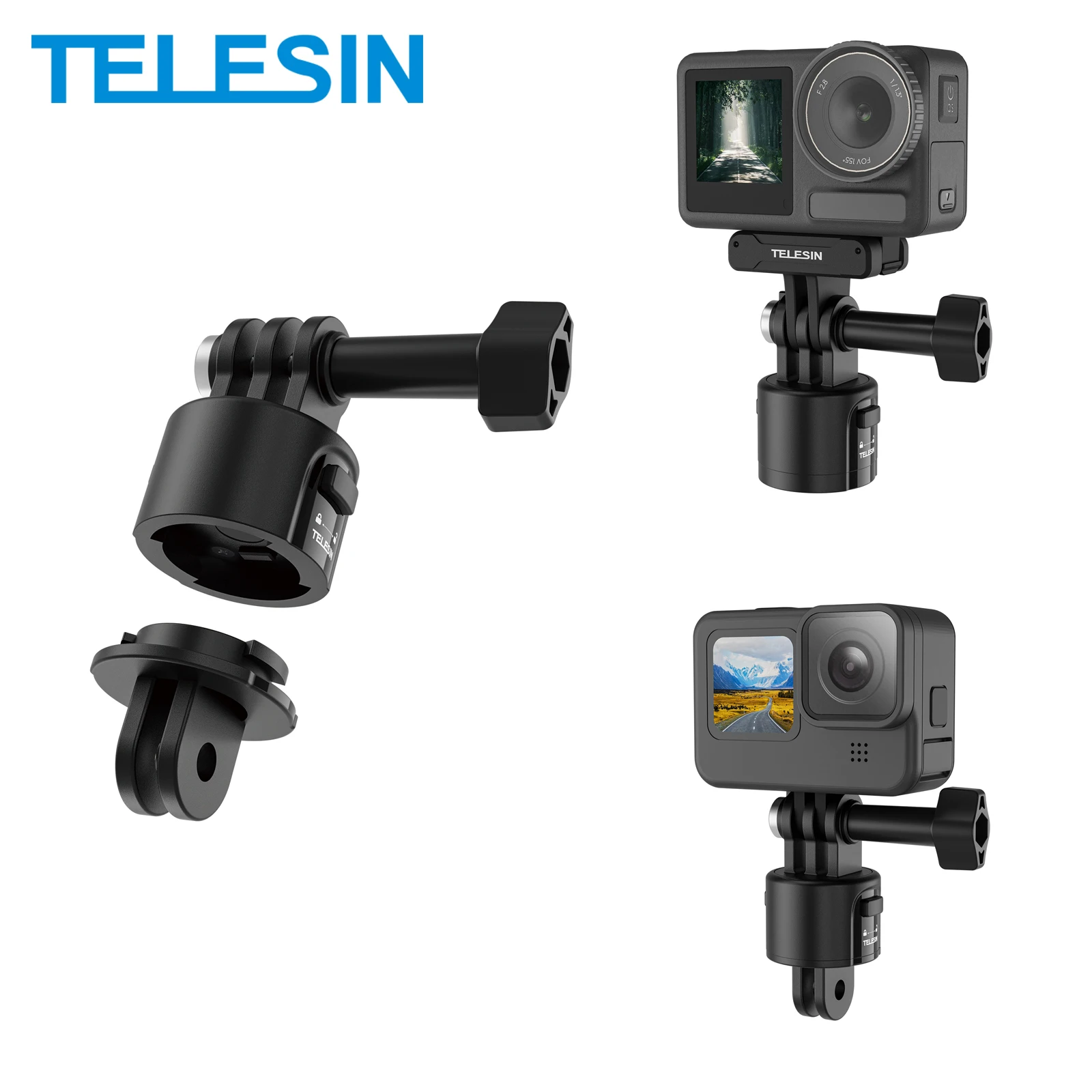 Magnetic Quick-release adapter 1/4 screw for Gopro Hero Insta 360 DJI OSMO Action action camera accessory