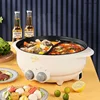 Electric hot pot, household kitchen multi function all in one electric pot, electric cooking pot and non stick grill pan 1