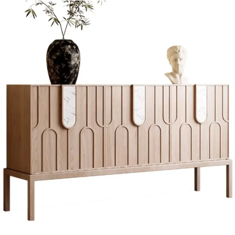 Bamboo Cabinet Storage Kitchen Wooden Furniture Organization Shelf Door Folding Wood Unit Item Coffee Maker Ilot Cuisine Alacena 6