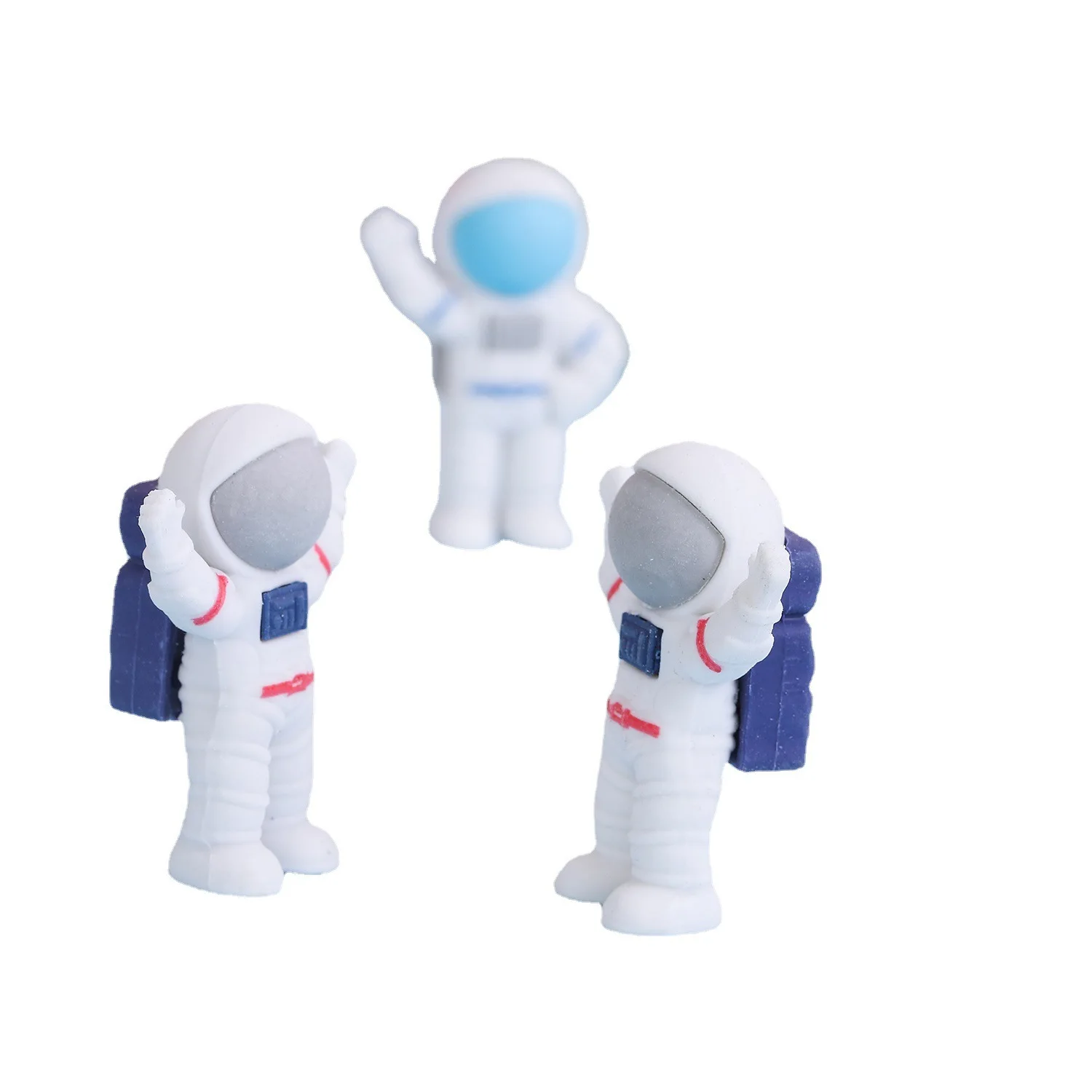 Pencil Eraser 1 Lot 3pcs Lytwtw's Cartoon Cute Kawaii Space Astronaut For Kids Novelty Stationery Office School