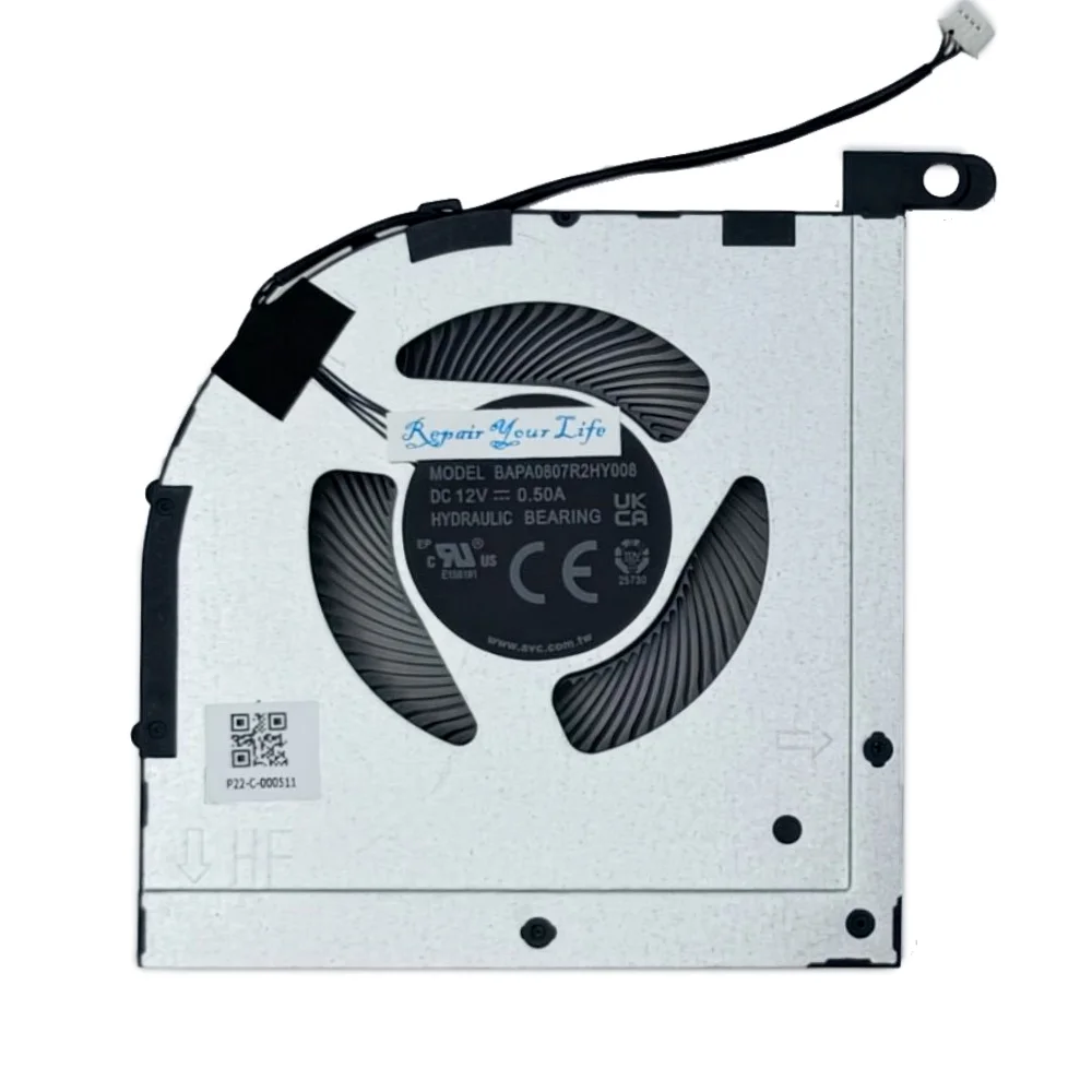 BAPB0807R2HY002 Laptop Cooling Fan for Lenovo Legion Slim 5 16IRH8 16APH8 82YA 82Y9 PC CPU GPU Cooler Radiator BAPA0807R2HY008