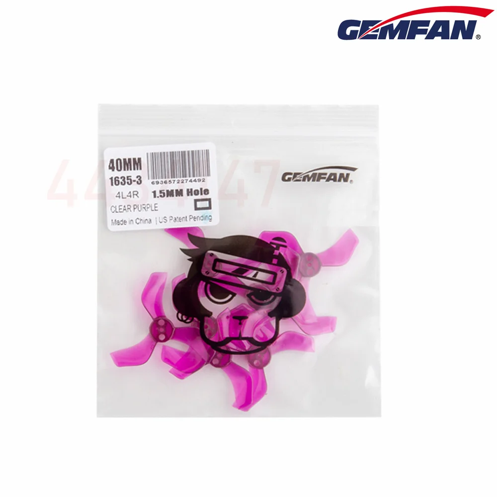 Drone Propeller Drone Propellers Drone Propeller Blades Propeller Replacement Parts 4Pairs/ 8PCS Gemfan 1635 1.6X3.5X3 40mm 3-Blade PC For RC FPV Freestyle Tinywhoop Drones DIY
