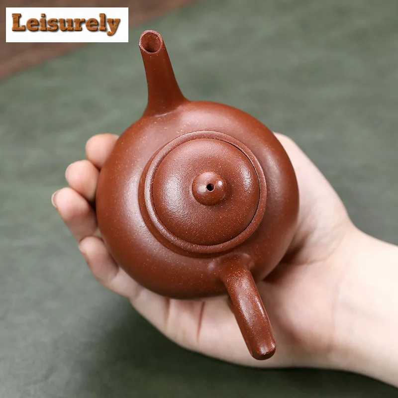 180ml Elegant Yixing Purple Clay Teapots Handmade Gyokuro Pot Raw Ore Downhill Mud Kettle With Filter Chinese Zisha Tea Set Gift