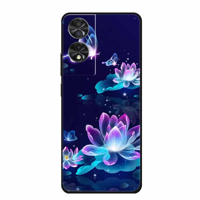 Sleek Black Silicone Shockproof Phone Case - TCL 40 NxtPaper