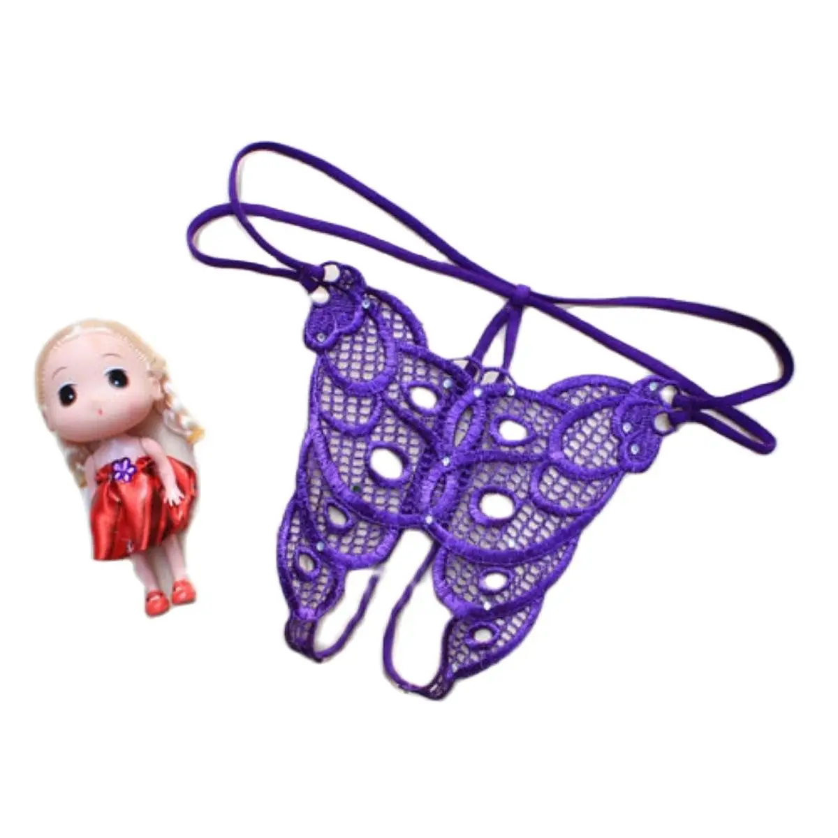 

Sexy Panties Water-soluble Flower Hollowed Out Women's Thong Embroidered Sexy Buttock Lifting Lace Lace Low Waist Transparent
