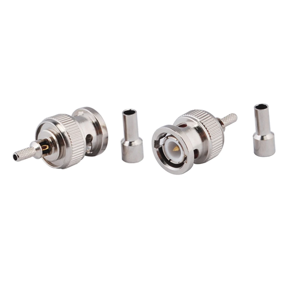 Superbat BNC Crimp Male Connector Telecommunications Network Tool for RG174 RG316 LMR100 Cables 1.13mm 1.37mm