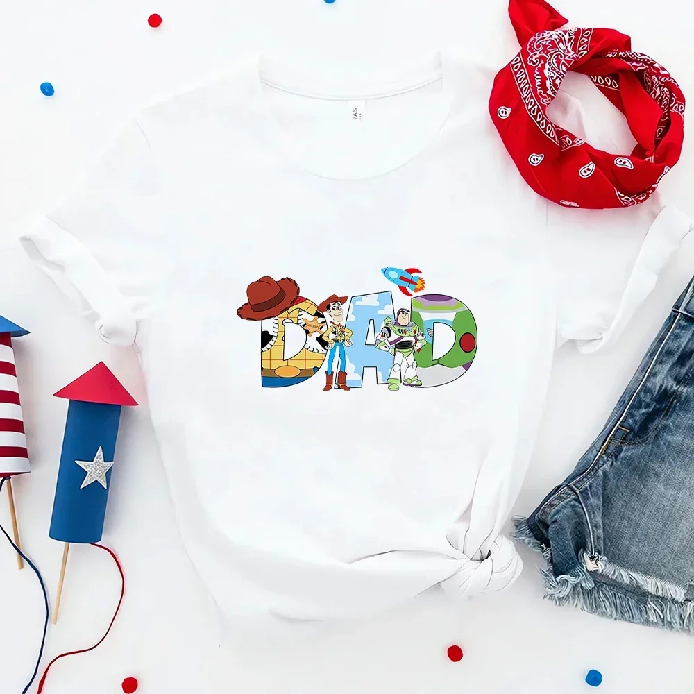 Women's T-shirt Toy Story Squad Print Magic Kingdom Castle Aesthetic Vacation Harajuku Casual Clothes Summer Friends T Shirt 3