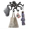 Octopus Key Holder Cast Iron Decorative Rustic Towel Hooks Wall Mounted Heavy Duty Coat Hooks 2