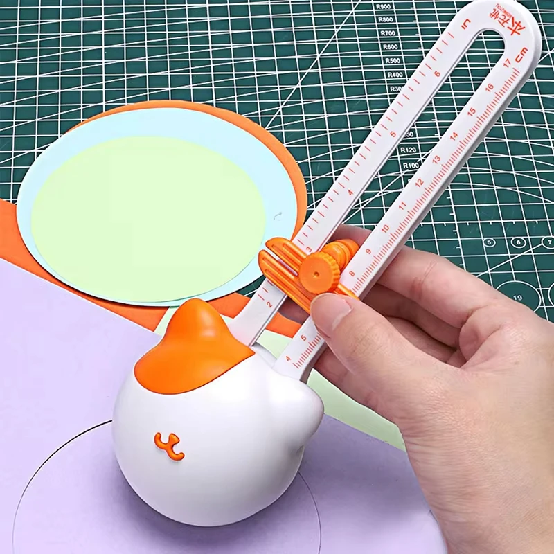 360-Degree Precision Circle Cutter Stainless Steel Paper Trimmer For Diy Crafts Students 3.93" To 12.6" Diameter Paper Cutter Circular Cutter
