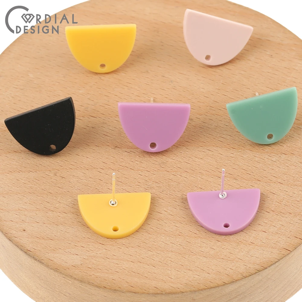 Cordial Design 100Pcs 13*18MM Earrings Stud/Jewelry Accessories/Hand Made/Semicircle Shape/DIY/Jewelry Findings & Components 3 Cordial Design 100Pcs 13*18MM Earrings Stud/Jewelry Accessories/Hand Made/Semicircle Shape/DIY/Jewelry Findings & Components - cordial