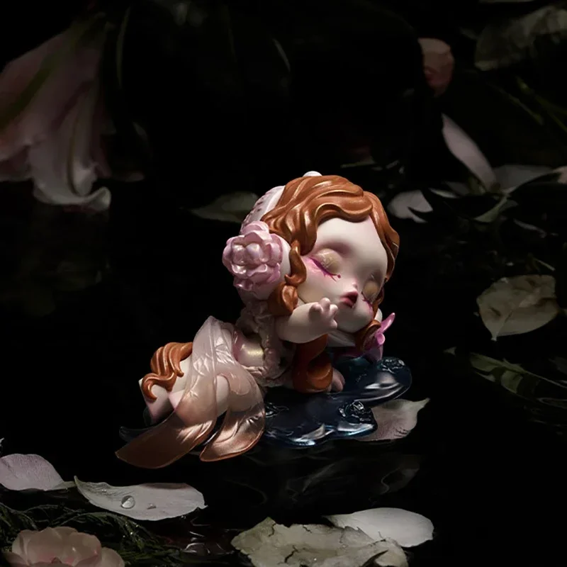 POP MART SKULLPANDA Petals In Four Acts Series Mystery Box Genuine Blind Box Guess Toys Bag Ornament Figurine Home Decor Desktop