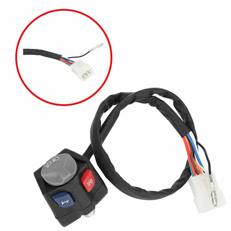 

Motorcycle Stop Horn Kill Switch Triple Function Switch Button Universal Dirt Bike Tuning Accessories for GAS/TE/EXC/FE 125-250