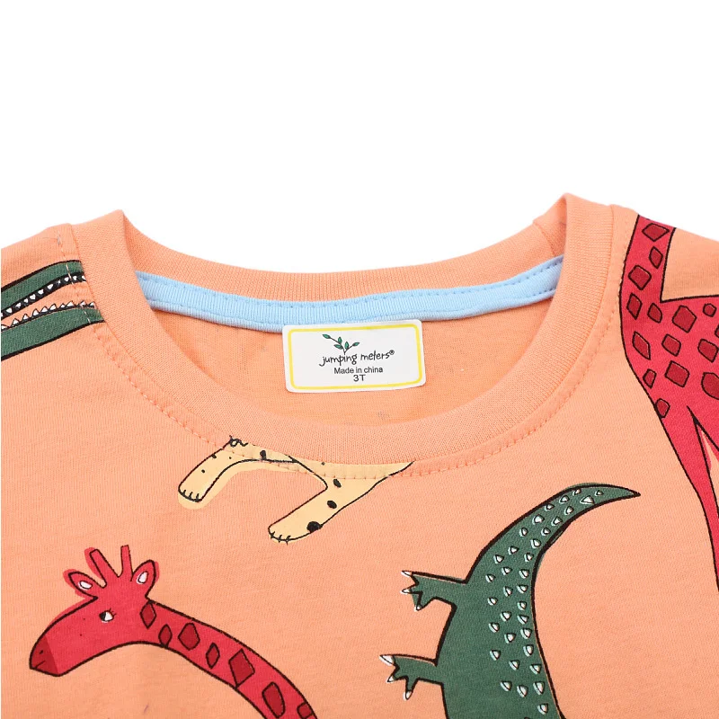 Jumping Meters 2-7T Summer Boys Animals  Tshirts Print Fashion Short Sleeve Kids Tees Tops Baby Clothing 5