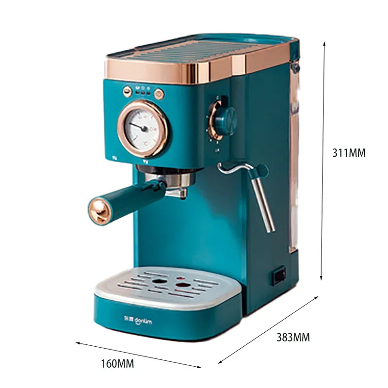 Donlim  Espresso 20bar Coffee Machine Semi Automatic Cafe Powder Cappuccino Electric Maker DL-KF5400  220V Cappuccino 6