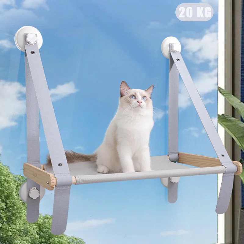 

Hanging Cat Bed Pet Window Cat Hammock 20kg Sunny Window Seat Mount Kitten Climbing Frame Suction Cup Pet Bed Shelf Seat Beds