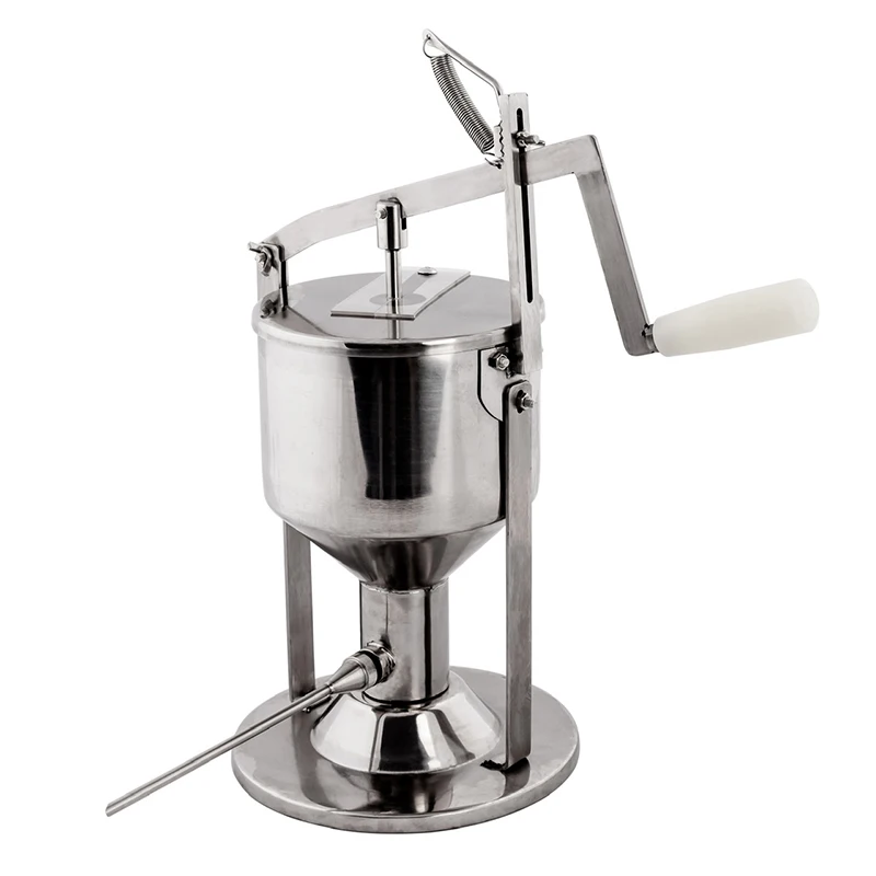 

4L/5L/6L Churros Filler Milk Cream Puff Stuffer Chocolate Jam Bread Cake Filler Hand Press Cheese Filling Machine