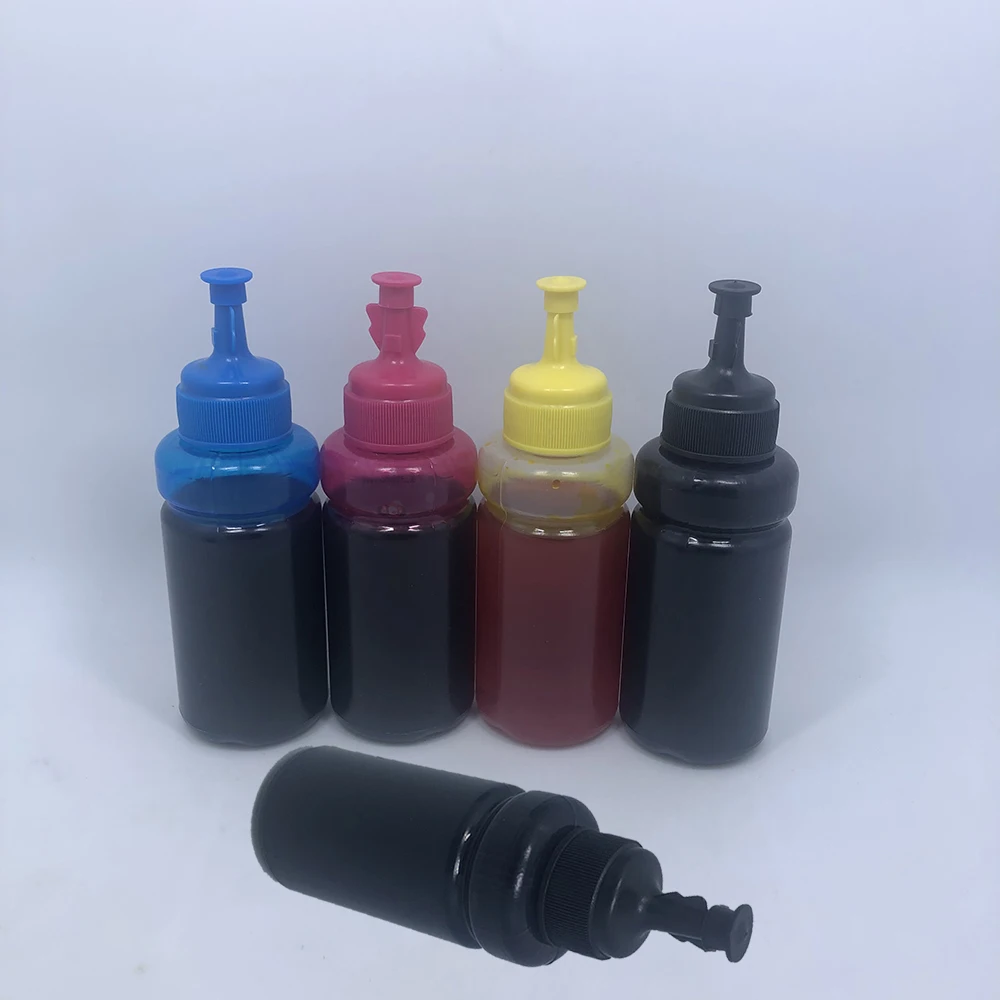 5pcs 70ml Refill Ink Compatible For T6641t6641 For Epson L366 L380
