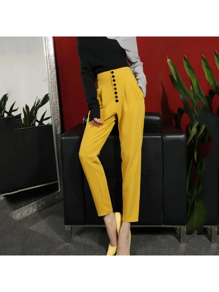 Women Vintage Streetwear Baggy Ankle-length Pencil Pantalones High Waist Harem Pants Casual Ol Trousers New 2023 Sweatpant