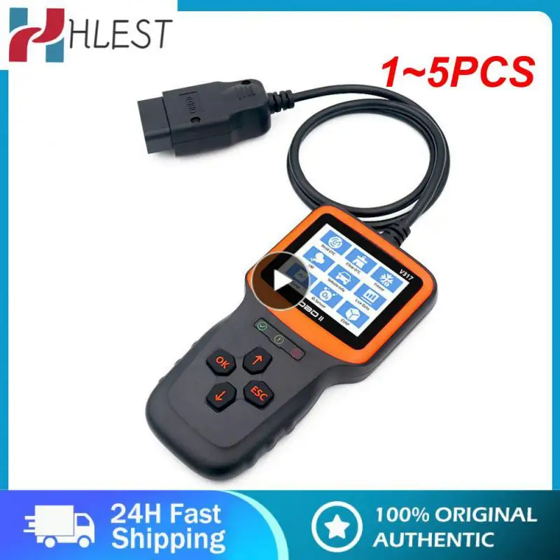 

1~5PCS 2 Real-time Oxygen Sensor Test Automobile Fault Detector OBD II EOBD Code Reader V317 Car Diagnostic Tool