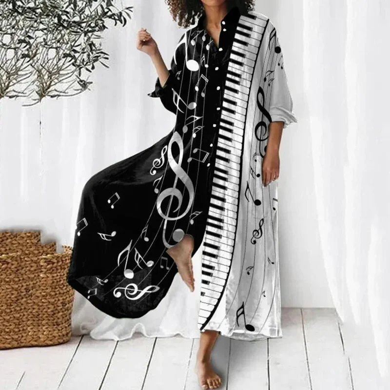 

Fashion New Print Jumpsuit Women Causal Lapel Single Breasted Shirt Rompers Elegant Long Sleeve Wide Legs Loose Comfor Outfits