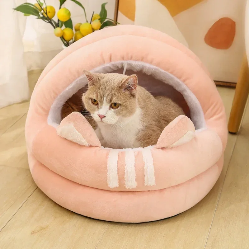 

Dog Medium Basket For Small Bed Cave Winter Cozy Tent Cushion Soft Bag Deep Pet Cats House Mat 2023 Dogs Cat Warm Sleep