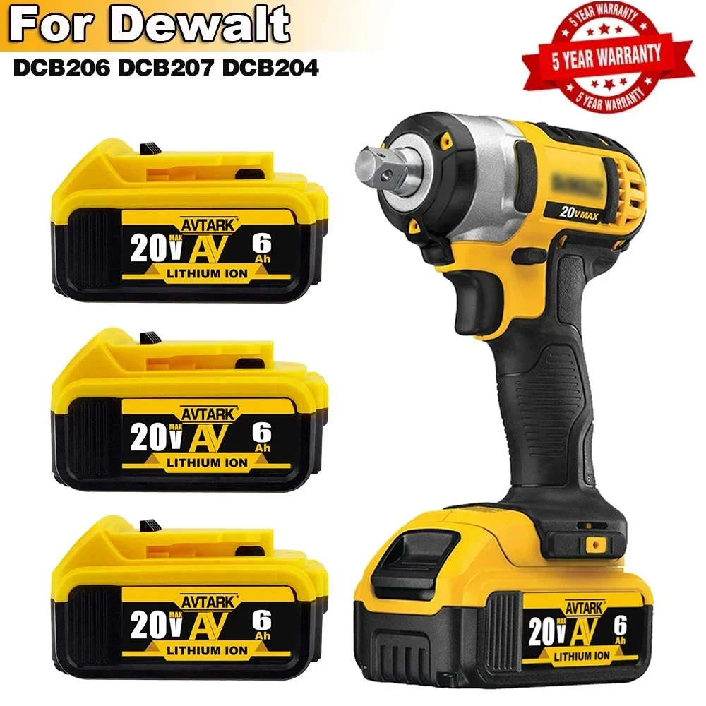 

NEW Battery Compatible with dewalt power Tools 18V 8Ah rechargeable electric tool Lithium batteries 20V 18Volt 18v 5Ah 6Ah 8Ah