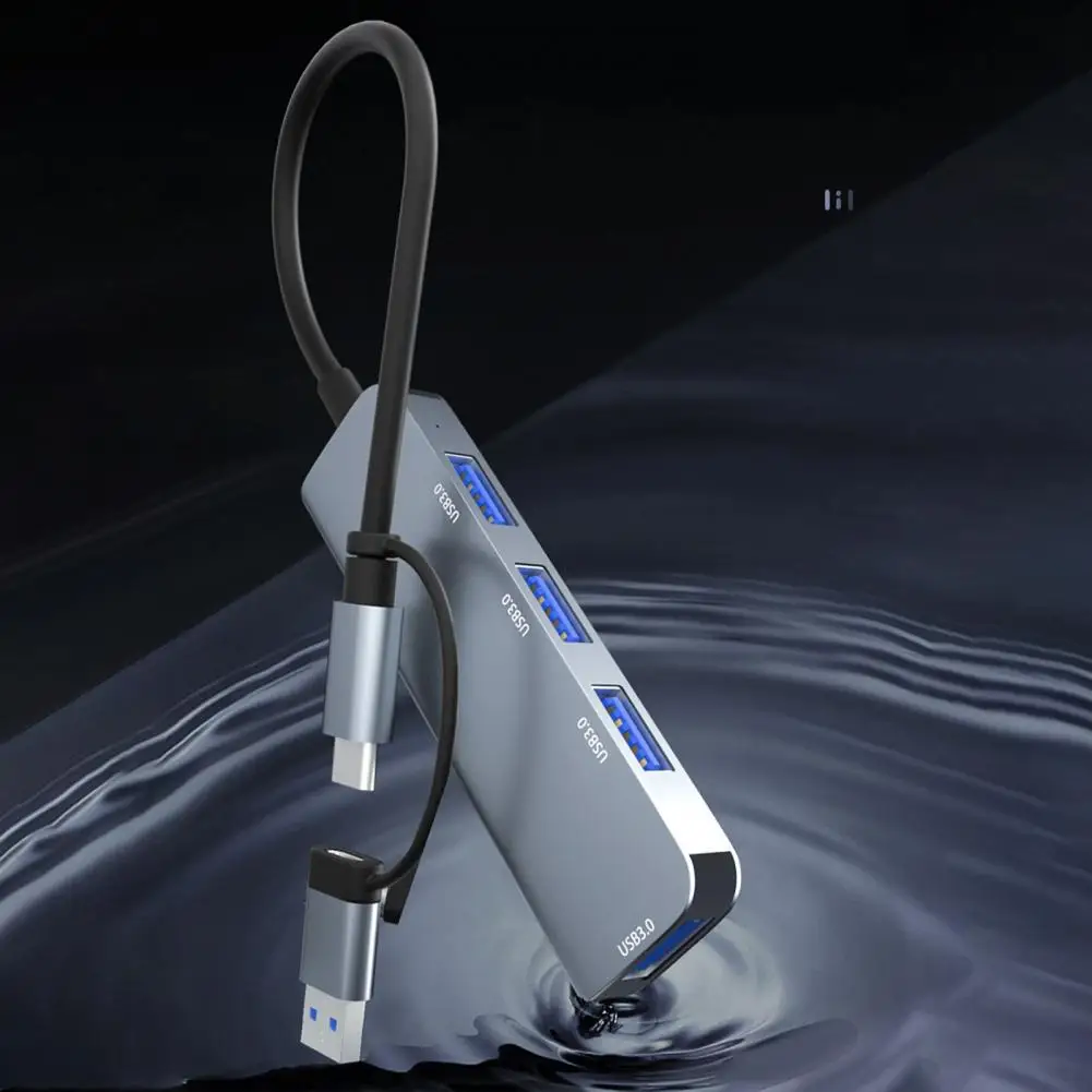 

Docking Station Portable Stable Output Plug Play Type-C 4 X USB 3.0 PC Laptop Docking Station Computer Accessories