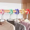 5pcs Durable Anti-Slip Clothesline Hook Hanger Stopper Silicone Fixed Buckle Fixing Hook Hangers 2