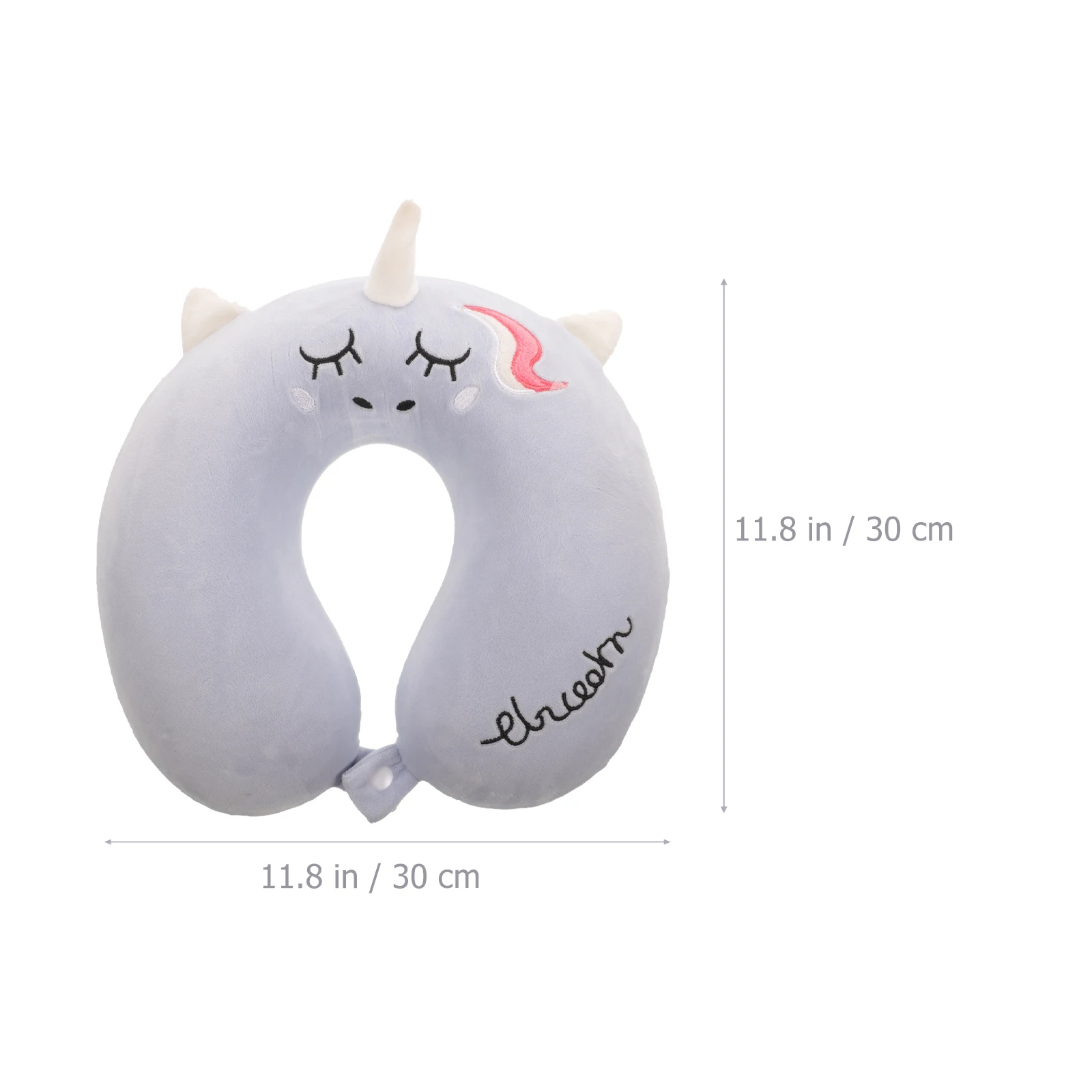 Almohada de unicornio en forma de U para el cuello, cojín Cervical para  dormir, portátil, viaje - AliExpress