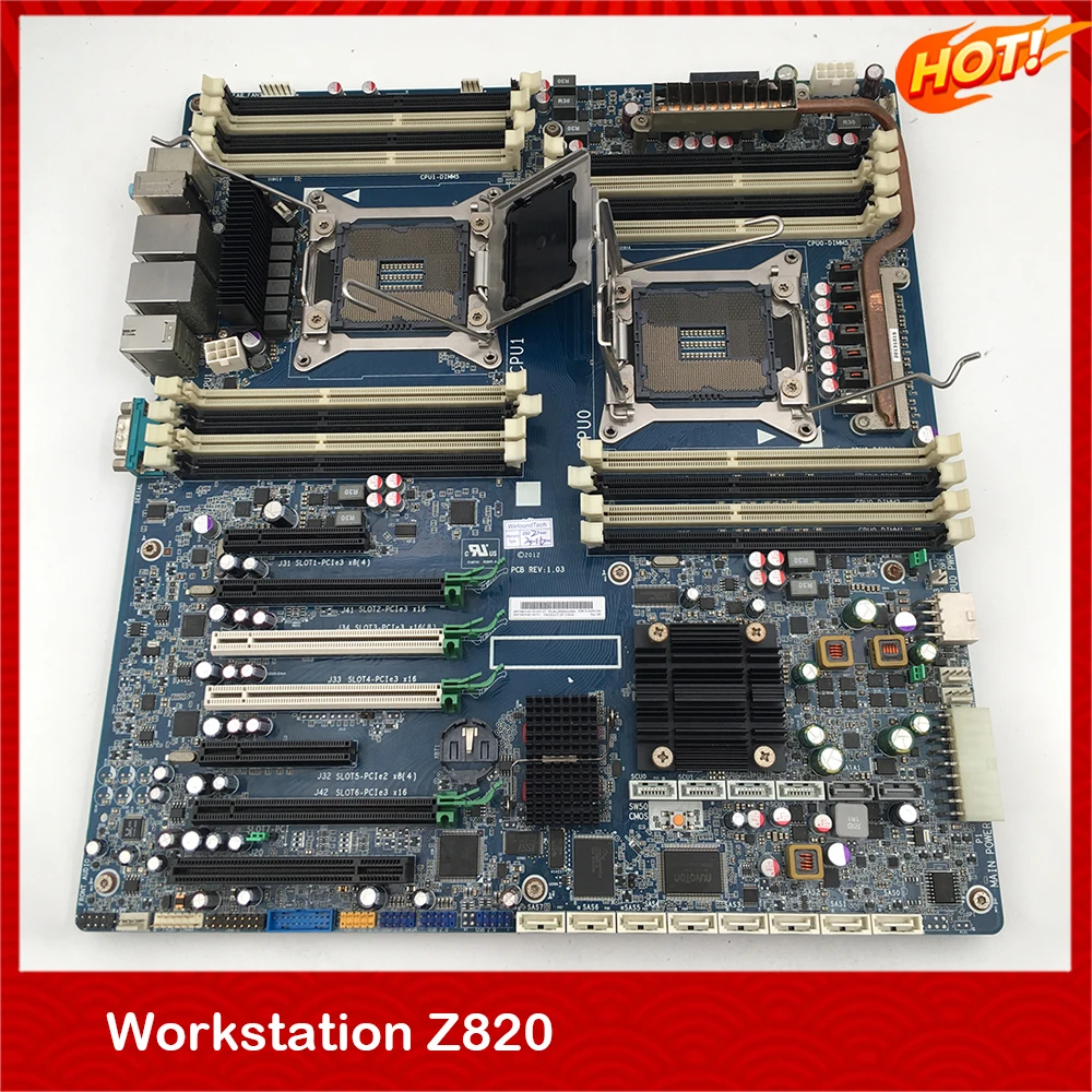 

Workstation Motherboard For HP Z820 for 708610-001 618266-003 708610-001 C602 LGA2011 REV: 1.00 1.01 1.02 1.03