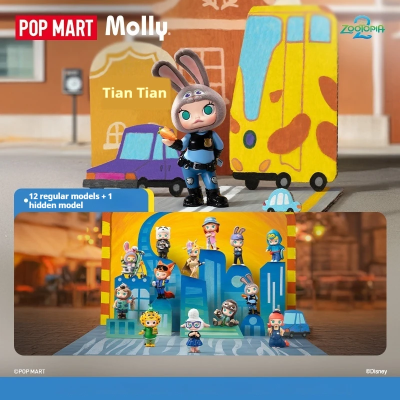 Popmart Authentic Molly × Zootopia Series Blind Box Molly Judy