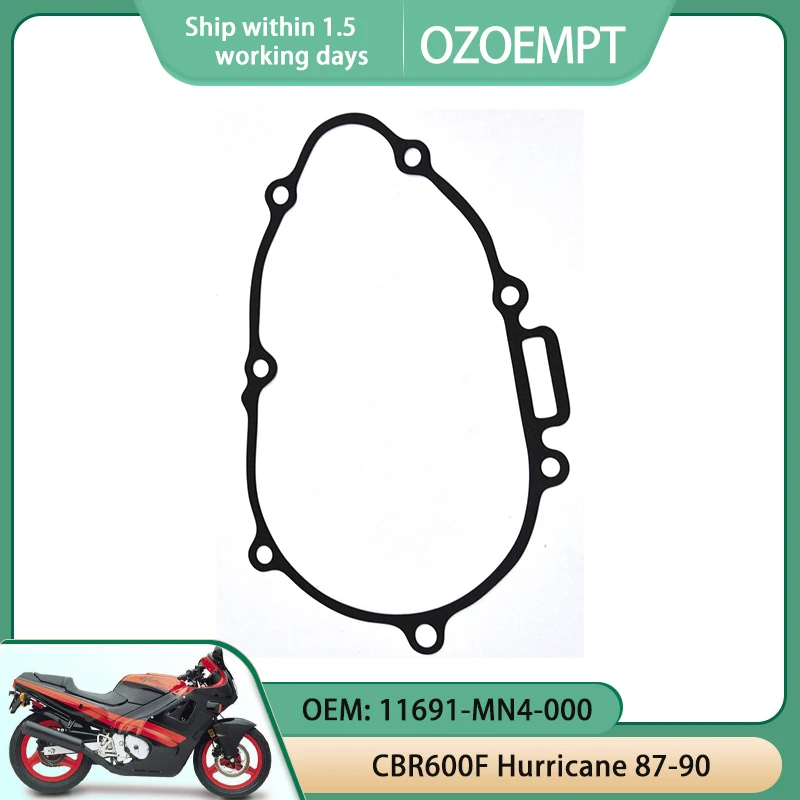 

OZOEMPT Engine Cylinder Crankcase Repair Gasket Apply to CBR600F Hurricane 87-90 OEM: 11691-MN4-000 11691-MN4-306 11691-MN4-920