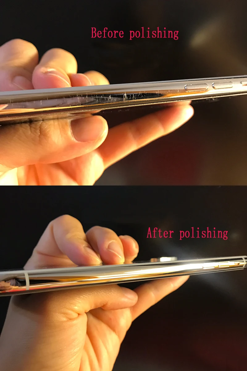 マイルの携帯電話フレーム研磨ペーストは、iphone x xs maxのシルバー