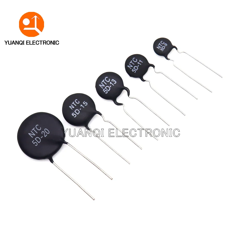 Thermal Resistor NTC 3D-9 5D-9 5D-11 5D-15 8D-11 8D-20 10D-7 10D-9 10D-11 10D-13 10D-15 10D-20 20D-20 33D-7 47D-15 50D-9 10pcs