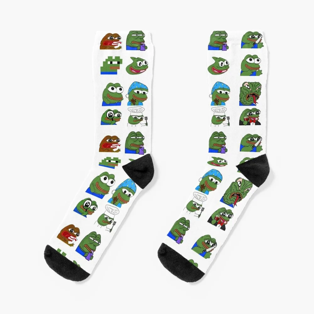 

pepe peepo variety set (12 pepes edition) Socks crazy Christmas Socks For Men Women's