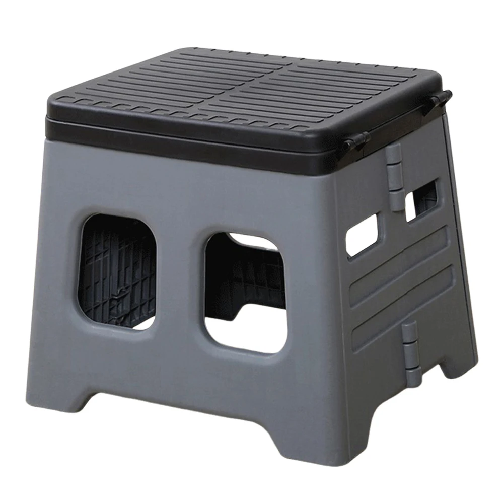 Portable Folding Toilet with Lid Foldable Outdoor Camp Toilet Multifunctional Outdoor Toilet Seat for Emergencies 2