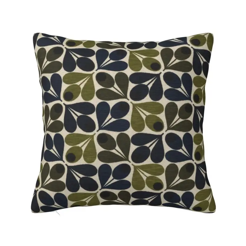 

Orla Kiely Scandinavian Flower Nordic Throw Pillow Cover Mid Century Abstract Cushions for Sofa