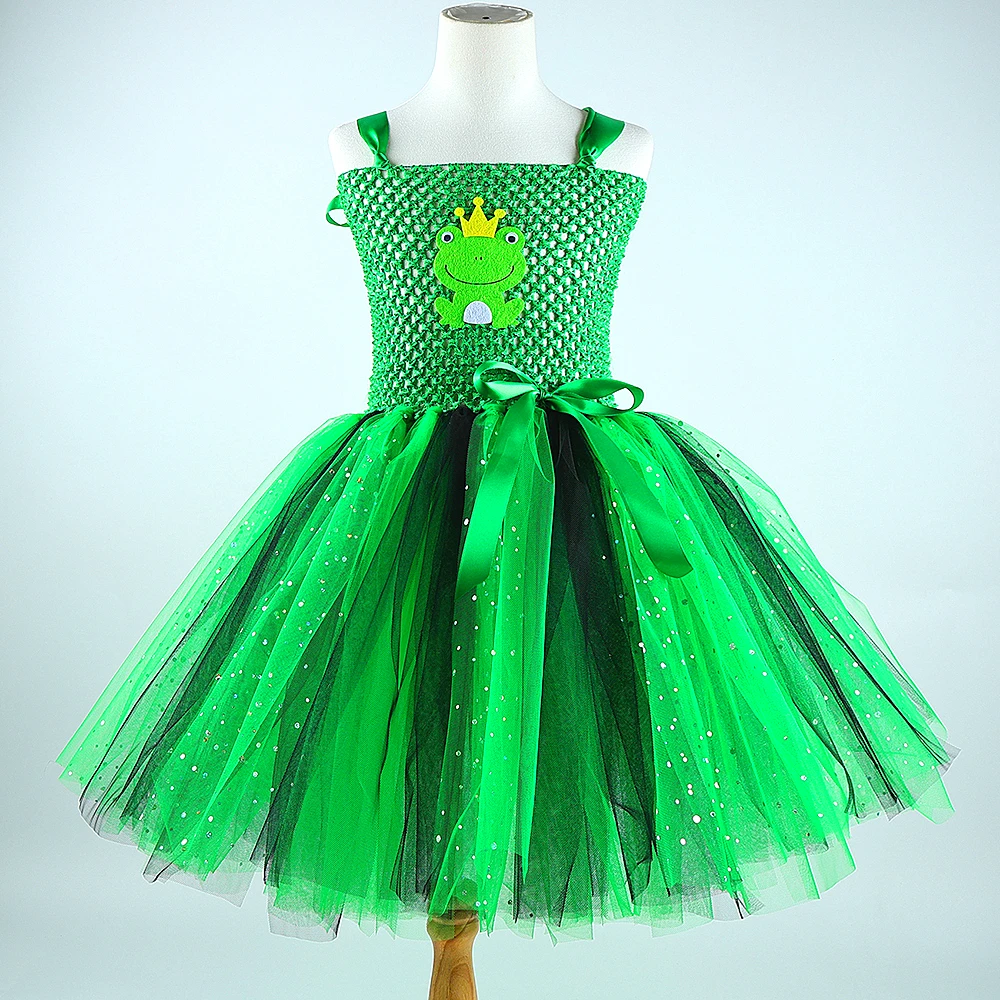 Green Frog Costume Kids Toddler Halloween Party Dress Up Glitter Cartoon  Animal Tutu Dress for Girls Stage Performance Clothes - AliExpress 1501