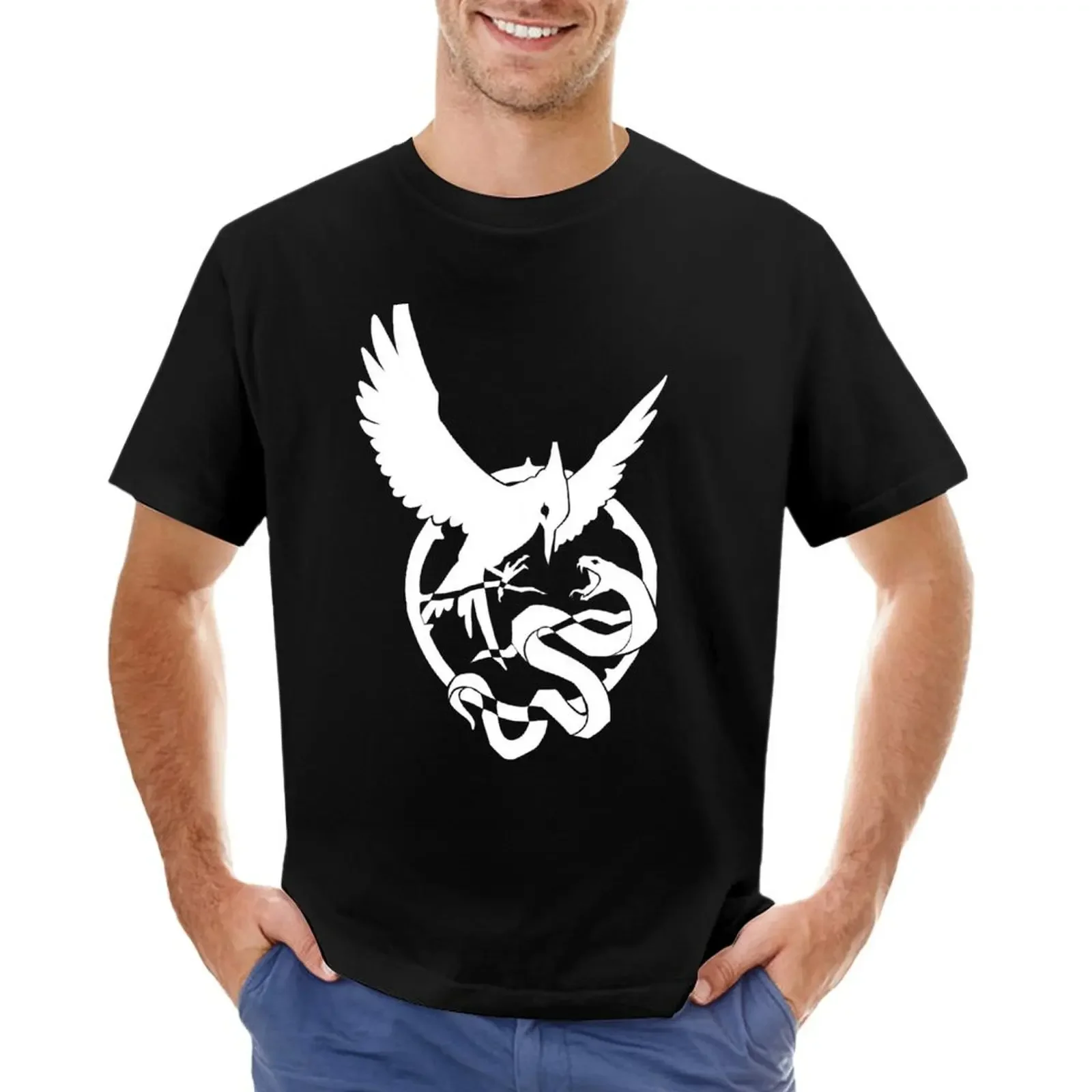 The Hunger Games: The Ballad Of Songbirds And Serpes White Ver. T-Shirt Magliette Da Uomo Ad Asciugatura Rapida