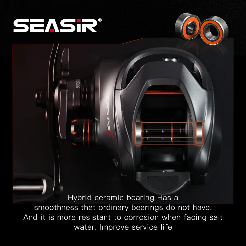 Seasir X2 Ceramic Bearing Baitcasting Reel 3