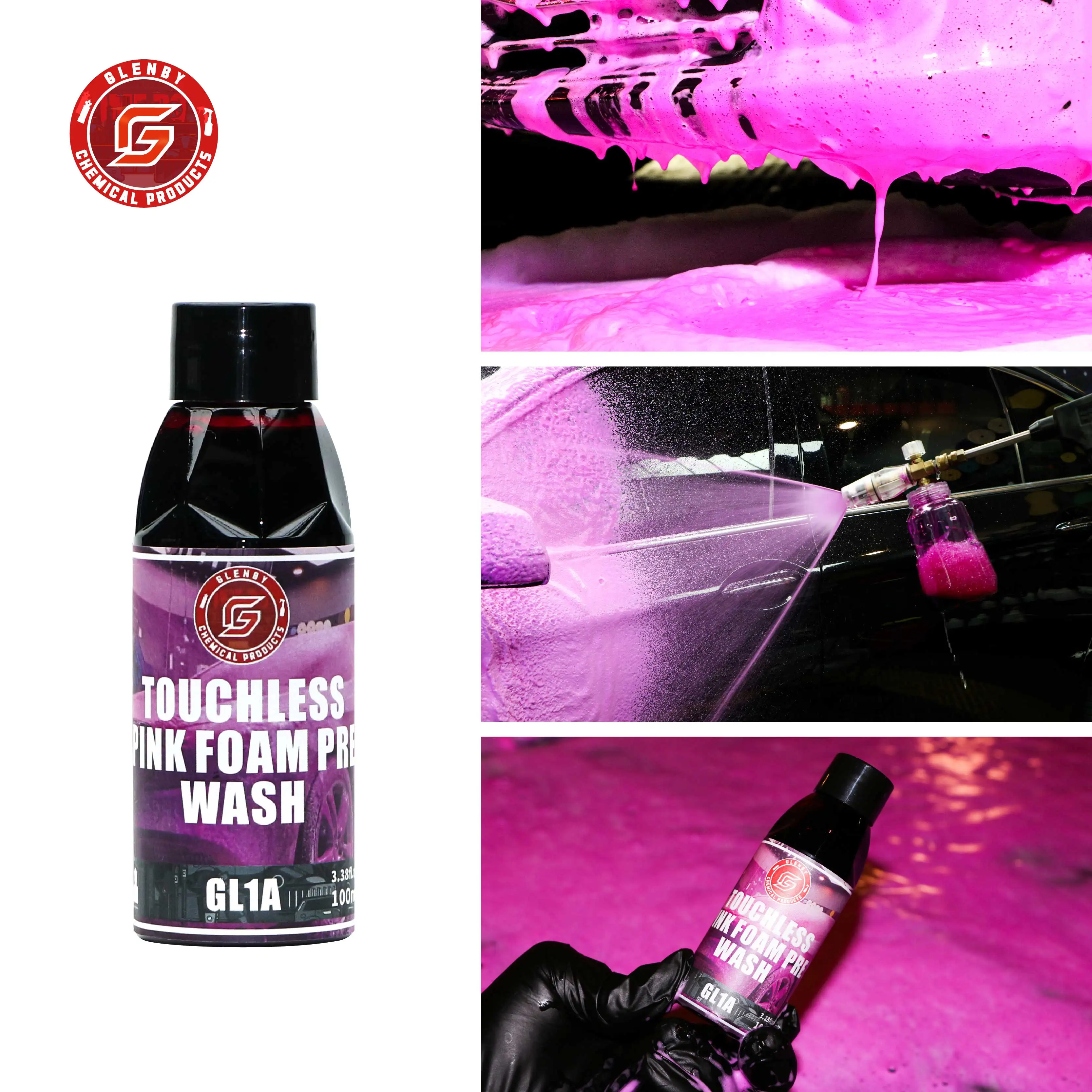 Glenby magic foam car wash shampoo Car Shampoo High Concentration Car Accessories Detailing Wash Super Foam Cleaner 4