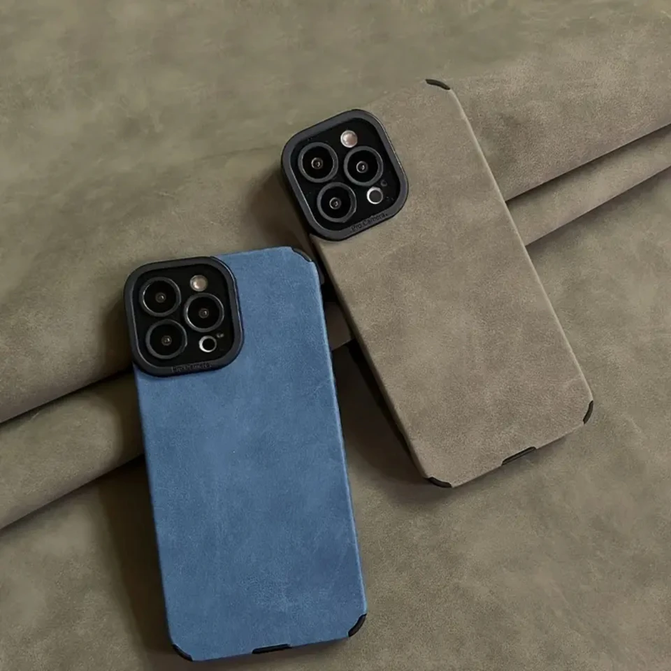 Luxury Shockproof Leather Phone Case for iPhone